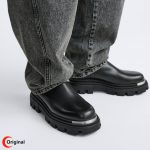 بوت اورجینال مردانه زارا Zara Chunky Boots With Toecap Detail