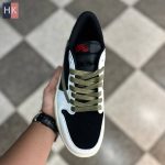 کتونی مردانه نایک ایر جردن 1 تراویس اسکات Nike Air Jordan 1 Low Travis Scott Olive