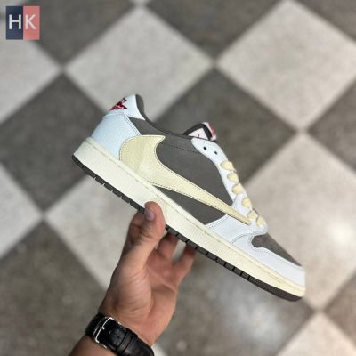 کتونی مردانه نایک ایر جردن 1 تراویس اسکات Nike Air Jordan 1 Low Travis Scott Reverse Mocha