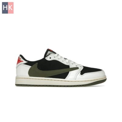 کتونی مردانه نایک ایر جردن 1 تراویس اسکات Nike Air Jordan 1 Low Travis Scott Olive