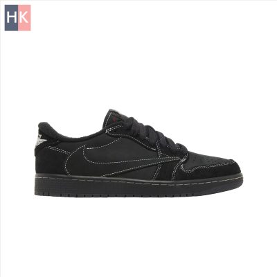 کتونی مردانه نایک ایر جردن 1 تراویس اسکات بلک فانتوم Nike Air Jordan 1 Low Travis Scott Black Phantom