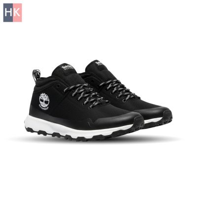 کتونی مردانه تیمبرلند وینزور تریل مشکی سفید Timberland Winsor Trail Mid