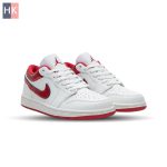 کتونی نایک ایر جردن 1 سفید قرمز ( Nike Air Jordan 1 Low Ruby Red )