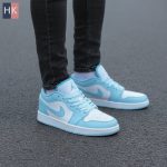 کتونی نایک ایر جردن 1 آبی سفید ( Nike Air Jordan 1 Low )