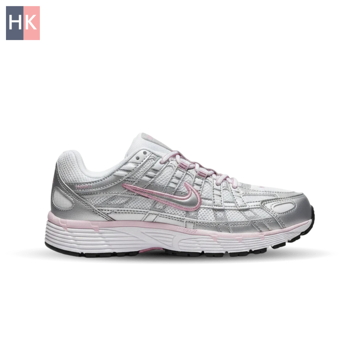 کتونی زنانه نایک مدل P6000 نقره ای و صورتی