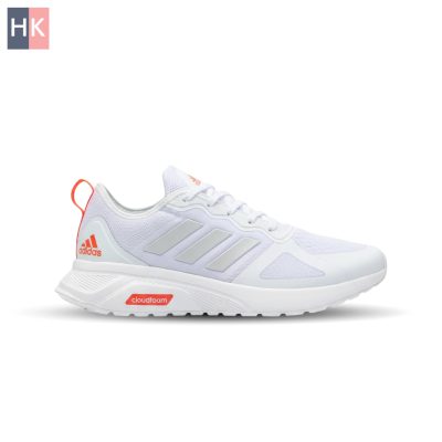 کتونی مردانه آدیداس کلودفوم سفید و نارنجی ( Adidas CloudFoam )
