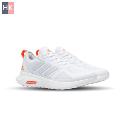 کتونی مردانه آدیداس کلودفوم سفید و نارنجی ( Adidas CloudFoam )