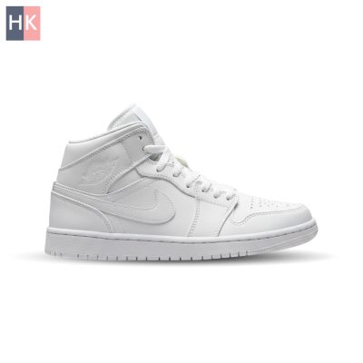 کتونی ساقدار نایک ایر جردن 1 سفید Nike Air Jordan 1 High Triple White