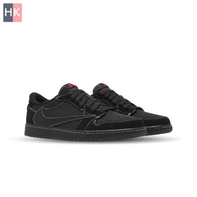 کتونی مردانه نایک ایر جردن 1 تراویس اسکات بلک فانتوم Nike Air Jordan 1 Low Travis Scott Black Phantom