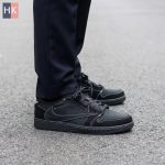 کتونی مردانه نایک ایر جردن 1 تراویس اسکات بلک فانتوم Nike Air Jordan 1 Low Travis Scott Black Phantom