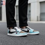 کتونی مردانه نایک ایر جردن 1 تراویس اسکات جک بویز بی ام و Nike Air Jordan 1 Low Travis Scott