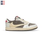 کتونی نایک ایر جردن 1 تراویس اسکات ریورس موکا Nike Air Jordan 1 Low Travis Scott Reverse Mocha