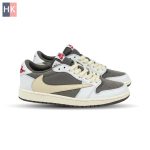 کتونی نایک ایر جردن 1 تراویس اسکات ریورس موکا Nike Air Jordan 1 Low Travis Scott Reverse Mocha