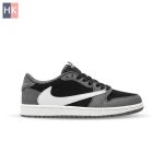 کتونی مردانه نایک ایر جردن 1 تراویس اسکات طوسی Nike Air Jordan 1 Low Travis Scott