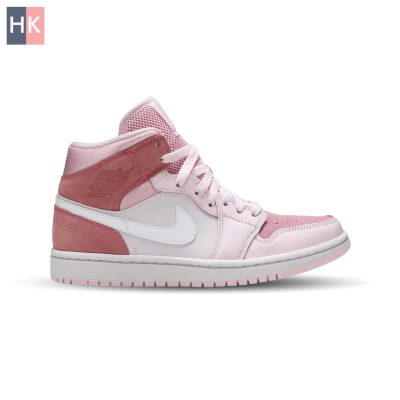 کتونی زنانه نایک ایر جردن 1 دیجیتال پینک Nike Air Jordan 1 High Digital Pink