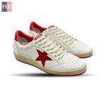 کتونی زنانه گلدن گوس بال استار سفید قرمز ( Golden Goose Ball Star )