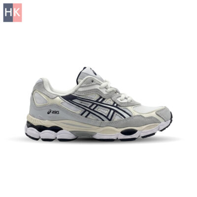 کتونی مردانه اسیکس ژل نیویورک 2055 طوسی و سفید ( Asics Gel NYC 2055 )