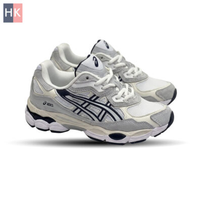 کتونی مردانه اسیکس ژل نیویورک 2055 طوسی و سفید ( Asics Gel NYC 2055 )
