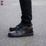 کتونی نایک ایر جردن 1 مشکی ( Nike Air Jordan 1 Low Black Patent )