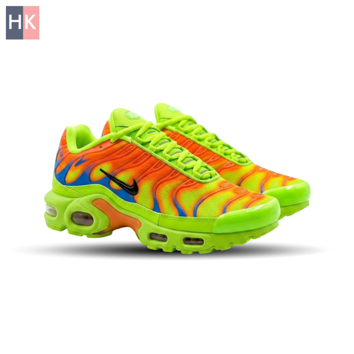 کتونی مردانه نایک ایرمکس پلاس تی ان سبز و نارنجی ( Nike Air Max Plus TN )