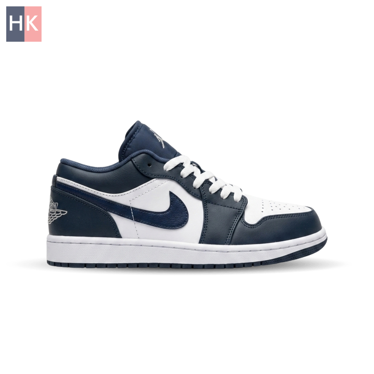 کتونی نایک ایر جردن 1 سرمه ای و سفید ( Nike Air Jordan 1 Low )