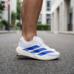 کتونی آدیداس آدیزیرو ایوو اس ال سفید و آبی ( Adidas Adizero EVO SL )